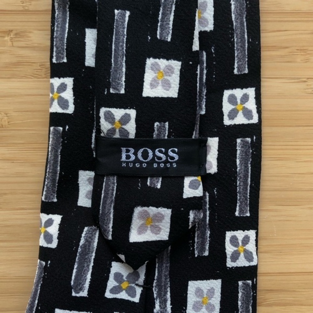 Hugo Boss Silk Neck Tie In Black
